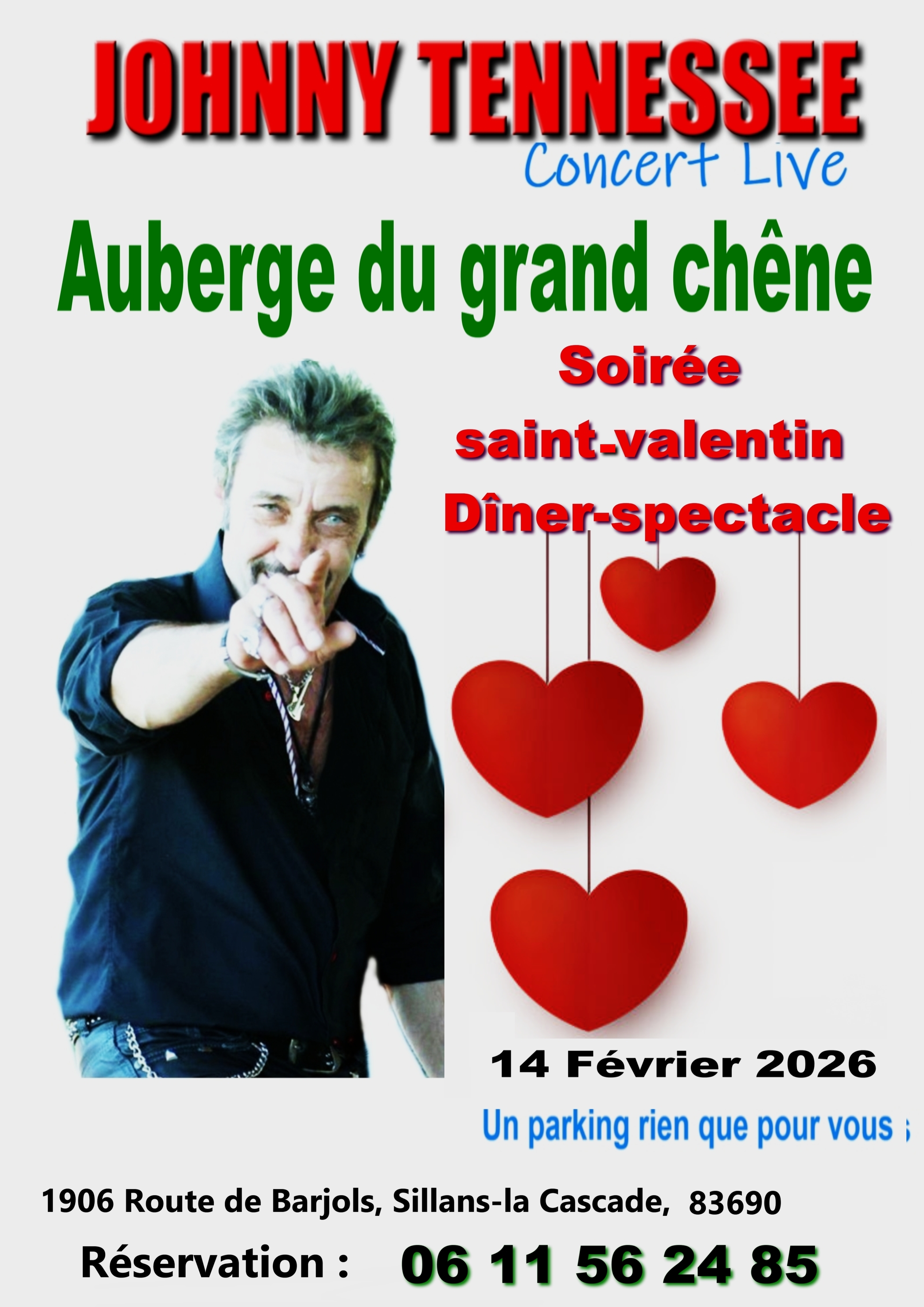 Affiche Concert Johnny Tennessee